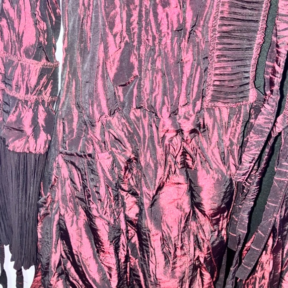Plum and black iridescent, crinkle shell jacket - Picture 4 of 10